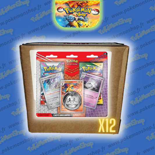 Pokémon Carton Scellé x12 Packs 2 boosters amélioré EV02/EB07 + 3 cartes promo
