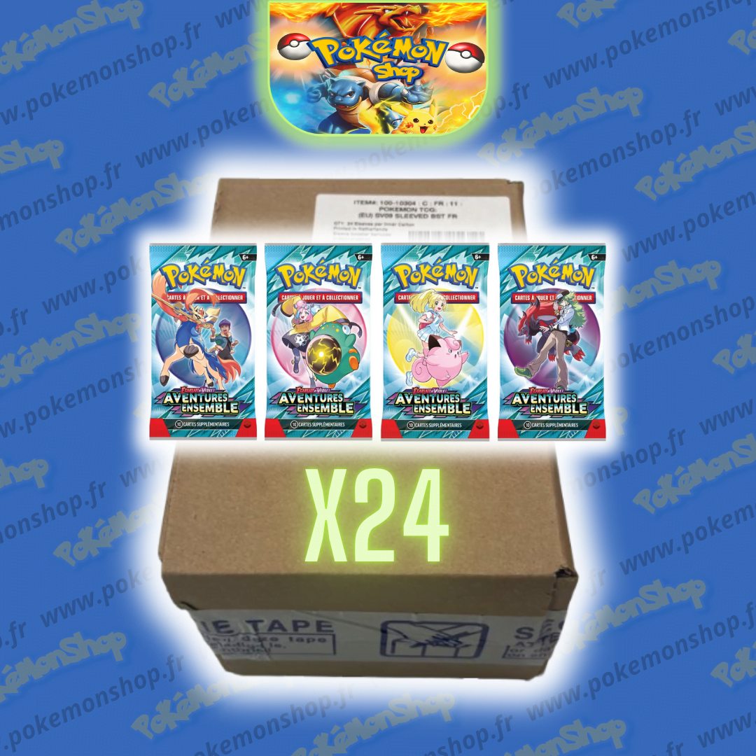 Pokémon Case x24 boosters blisters EV09 Aventures Ensemble