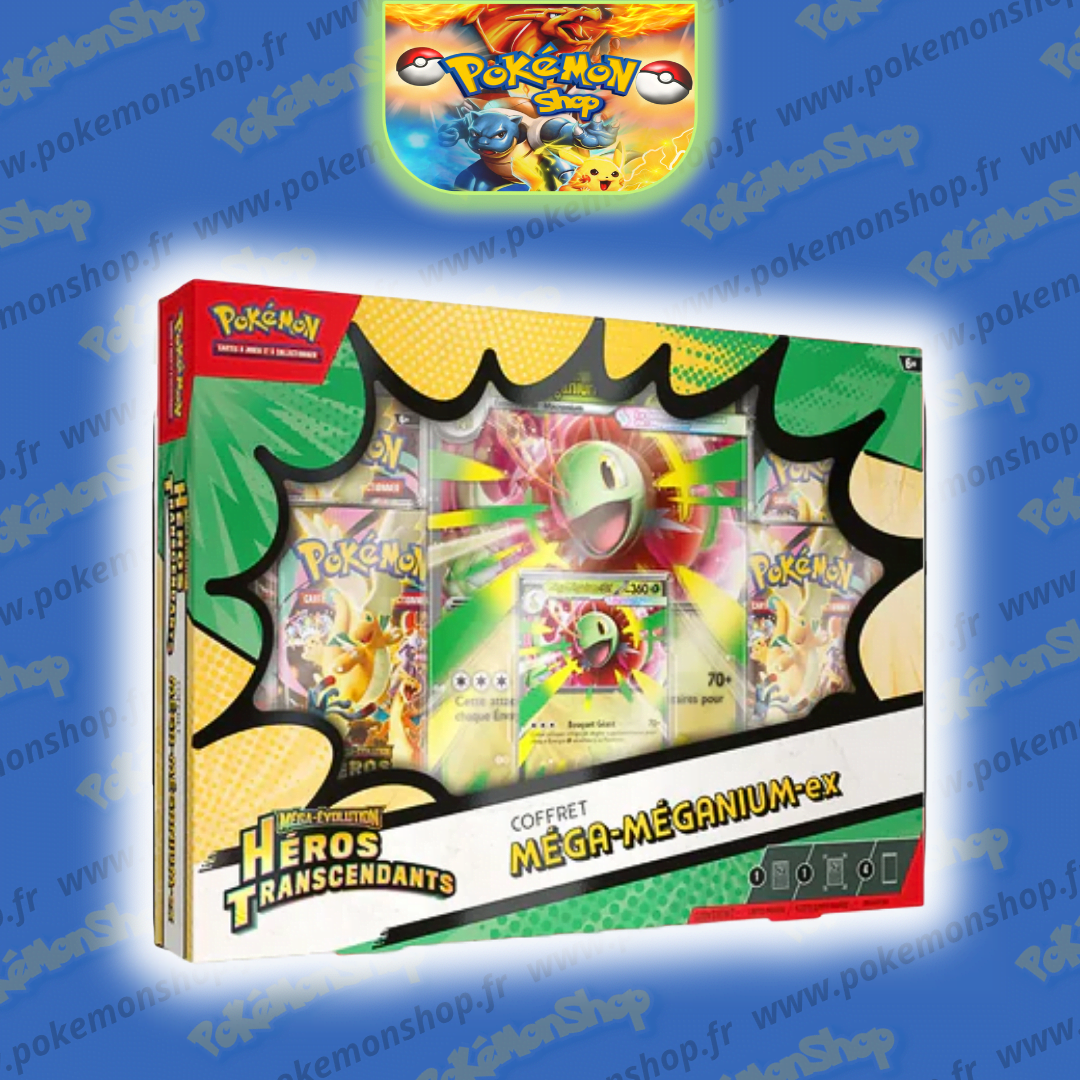 Pokémon Coffret ME2.5 Méga Méganium Héros Transcendants Fr