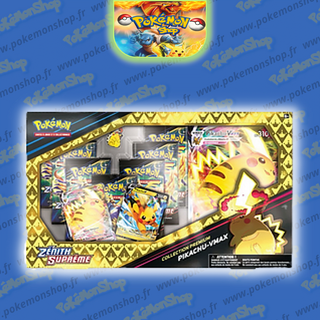 Pokémon Coffret Premium (Format 7 boosters) Pikachu V Max EB12.5 Zénith Suprême