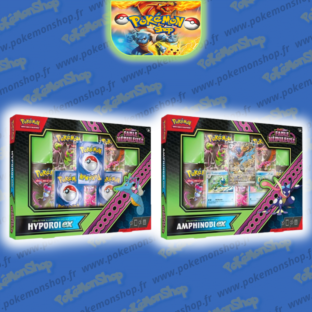 Pokémon 2 Coffrets Amphinobi et Hyproroi Ex EV6.5 Fable Nébuleuse
