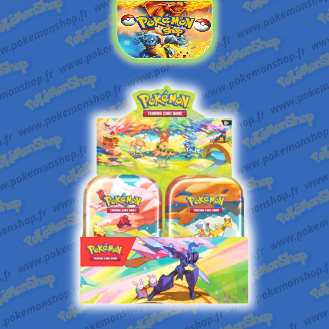 Pokémon Display de 10 Mini Tin's Juin 2024 Magnifique Paldea