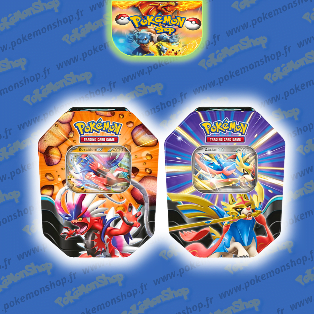 Pokémon Pokébox x2 Mai 2025 Zacian Ex et Koraidon Ex