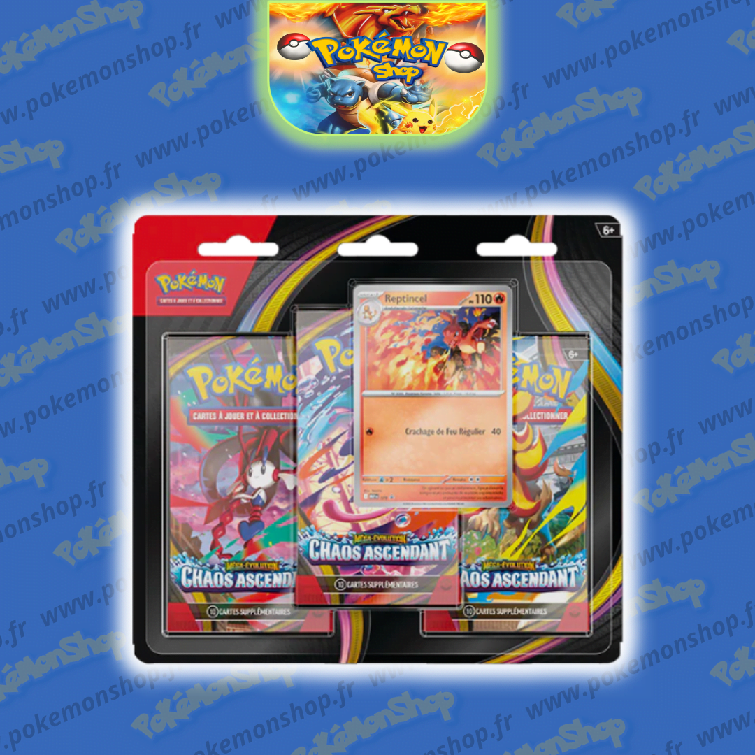 Pokémon ME04 tripack Chaos Ascendant Fr