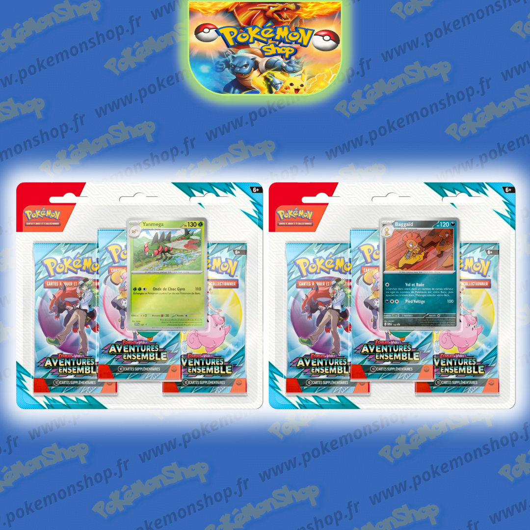 Pokémon Tripack EV09 Aventures Ensemble x2