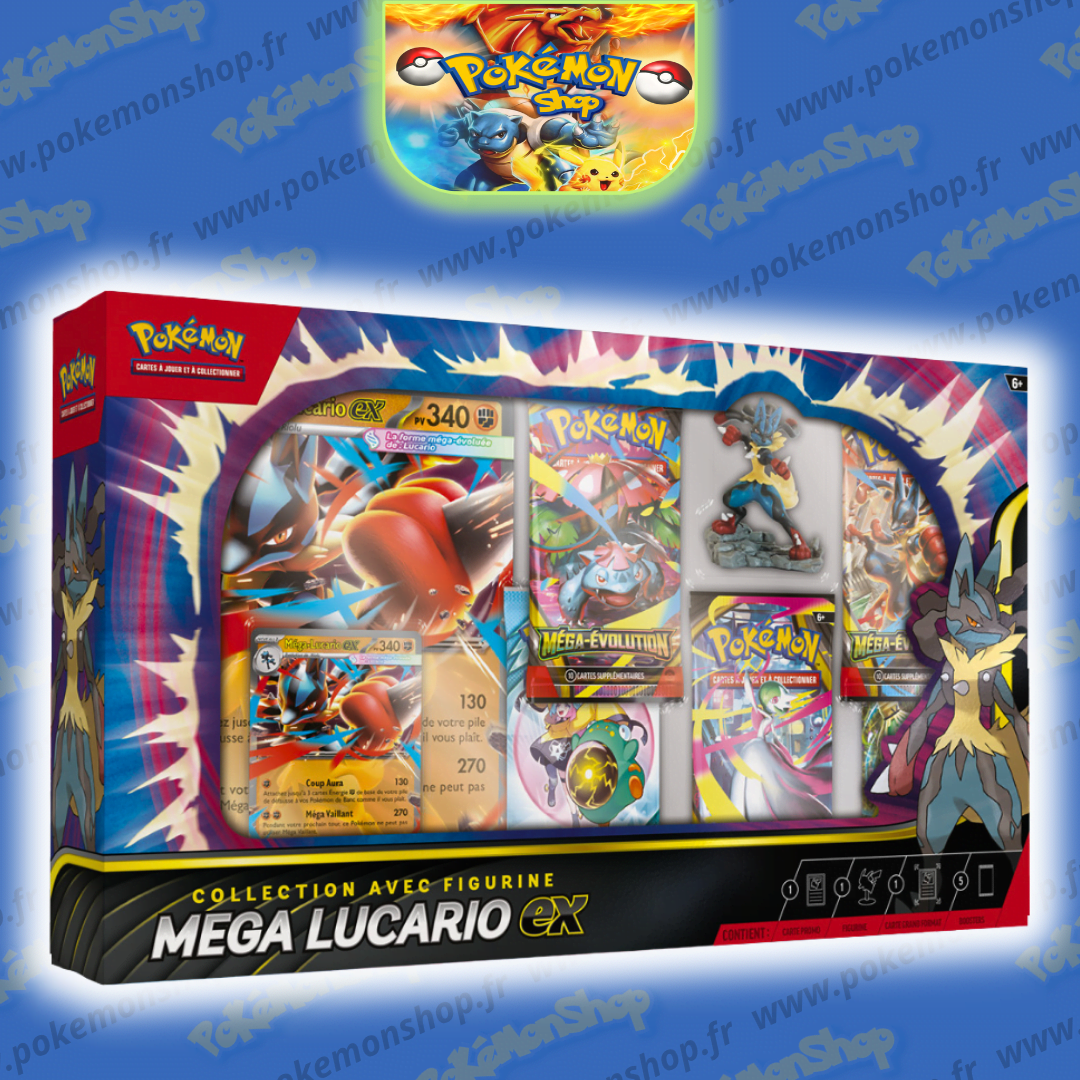 Pokémon Coffret Collection Mega Lucario Ex Figurine