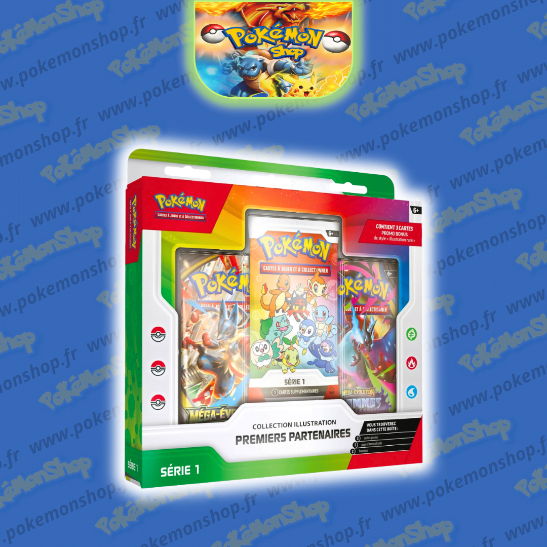 Pokémon Coffret 30 Ans Collection Illustration Premiers Partenaires FR Préco