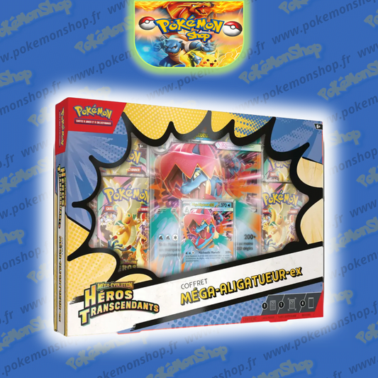 Pokémon Coffret ME2.5 Méga Aligatueur Héros Transcendants Fr