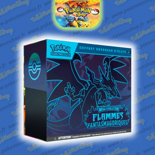 Pokémon Coffret ETB ME02 Flammes Fantasmagoriques Dracaufeu