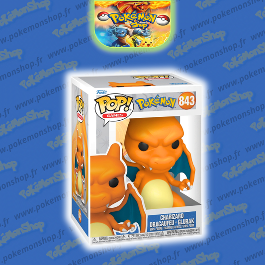 Pokémon Funko Pop Dracaufeu 843 Neuf Scellé