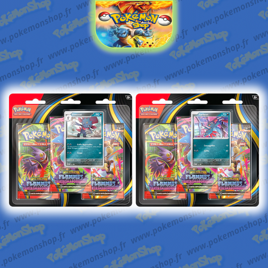 Pokémon ME02 Tripack Flammes Fantasmagoriques x2