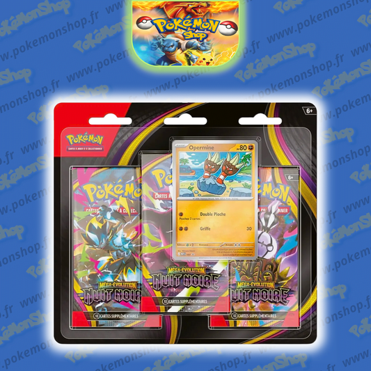 Pokémon ME05 Tripack Nuit Noire ME5 Fr